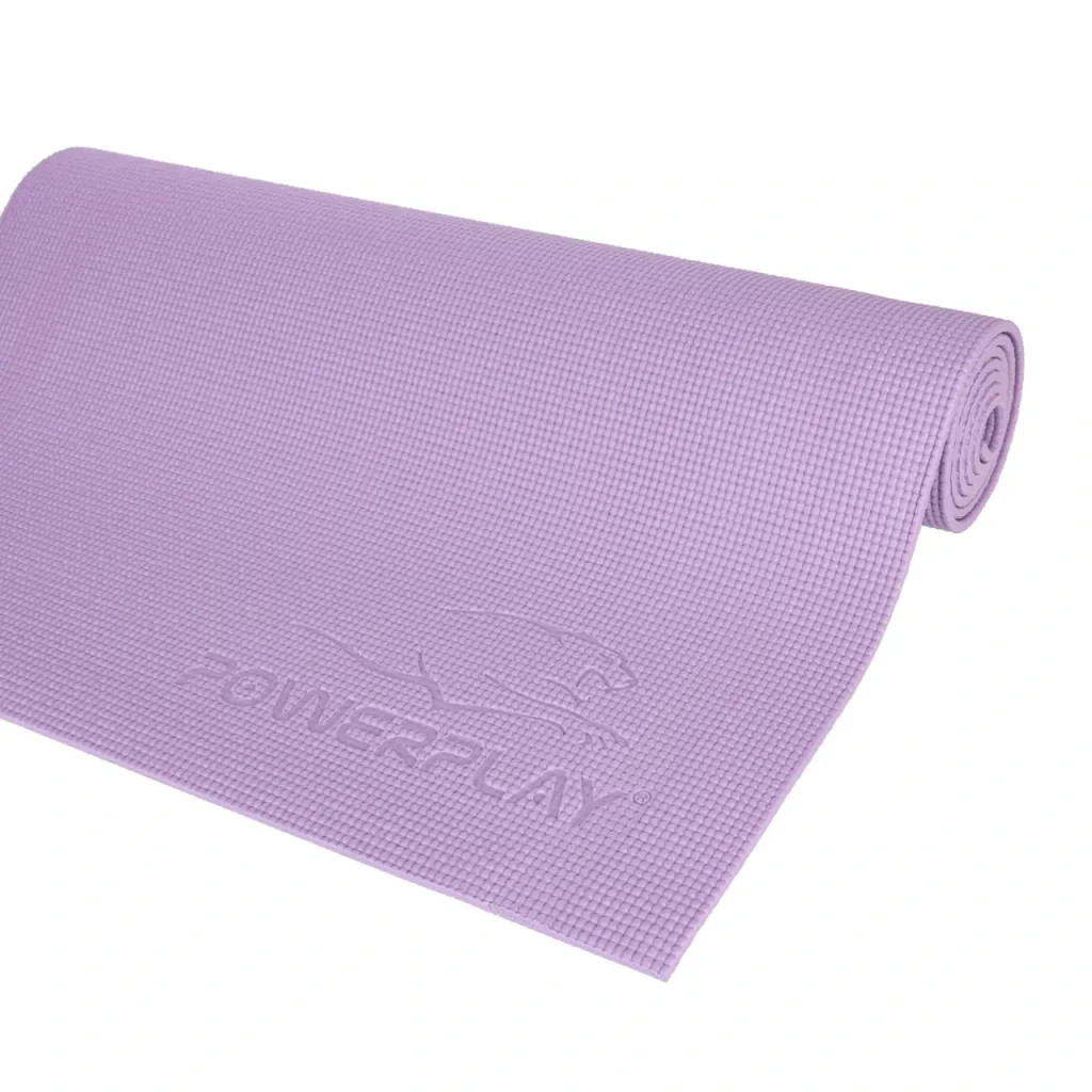 Килимок для йоги PowerPlay 4010 PVC Yoga Mat 173 x 61 x 0.6 см Лавандовий (PP_4010_Lavender_(173*0,6))