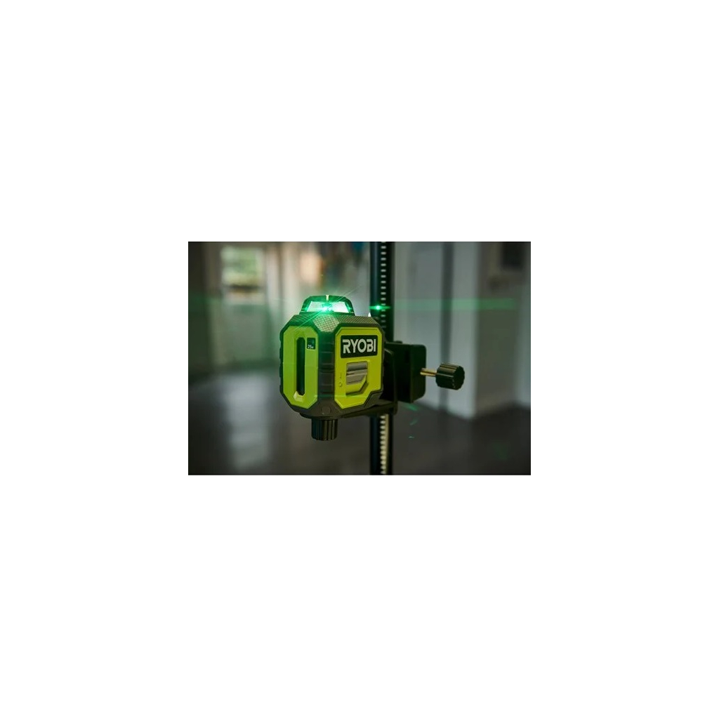 Лазерний нівелір Ryobi RB360GLL, 25 м, 360°, зелений промінь (5133005310) Лазерний нівелір Ryobi RB360GLL, 25 м, 360°, зелений промінь (5133005310)