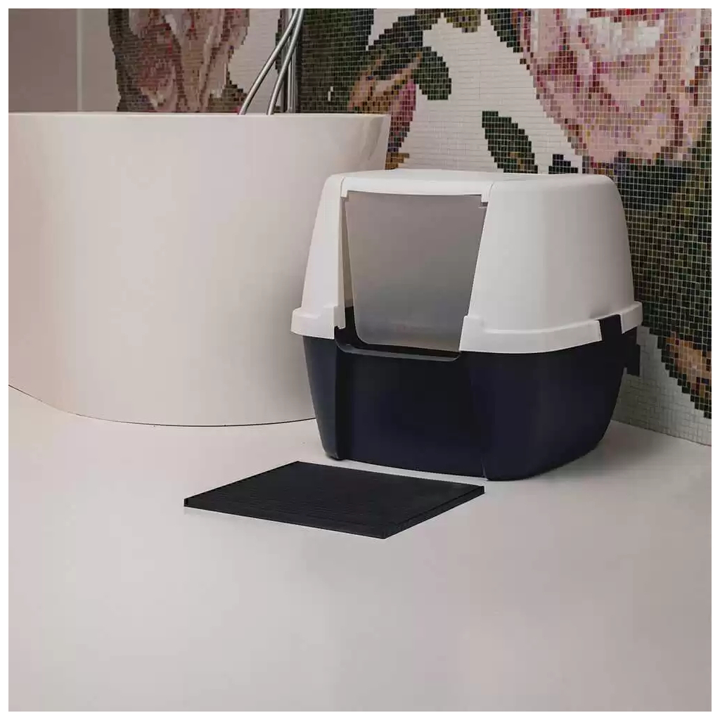 Килимок для тварин Fiboo Litter Mat під туалет 30x30 см блакитний (FIB0021)