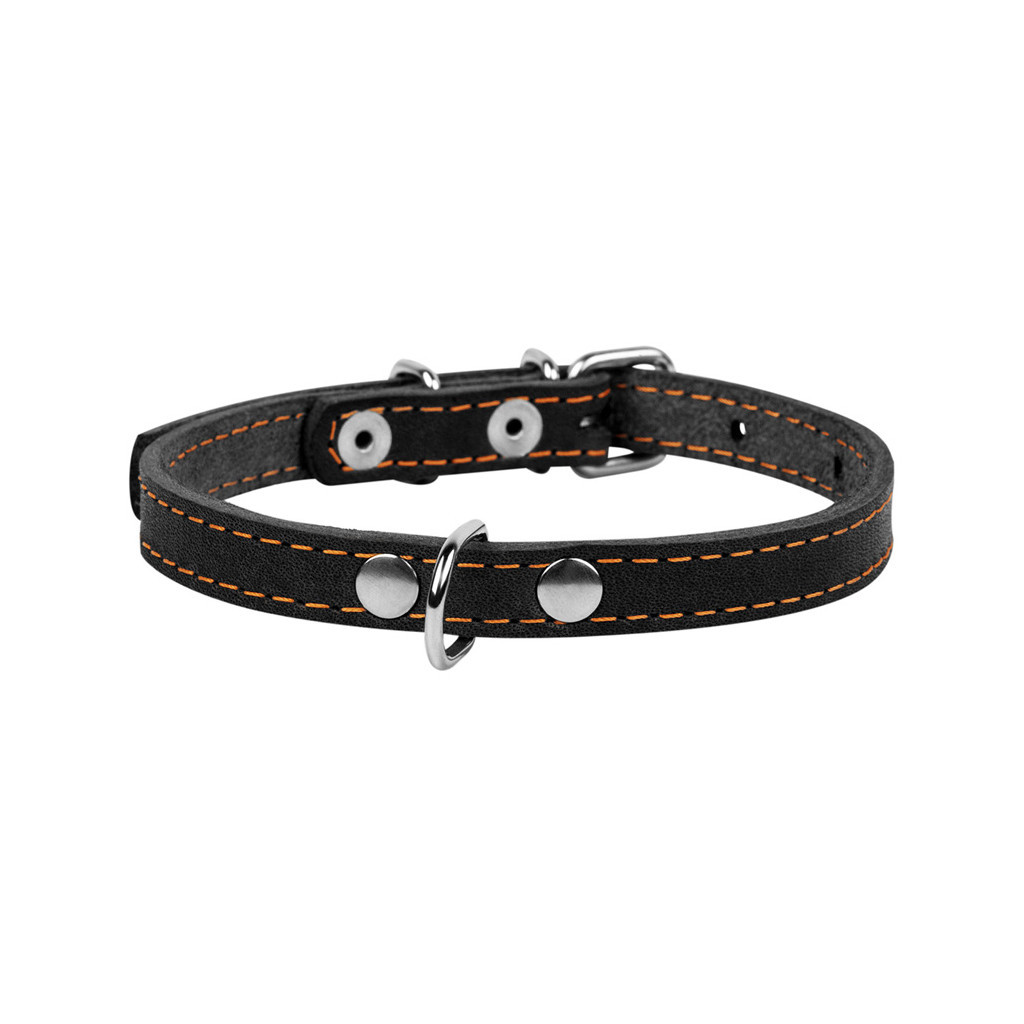 Нашийник для тварин Collar одинарний Ш 14 мм Д 27-35 см чорний (00031)
