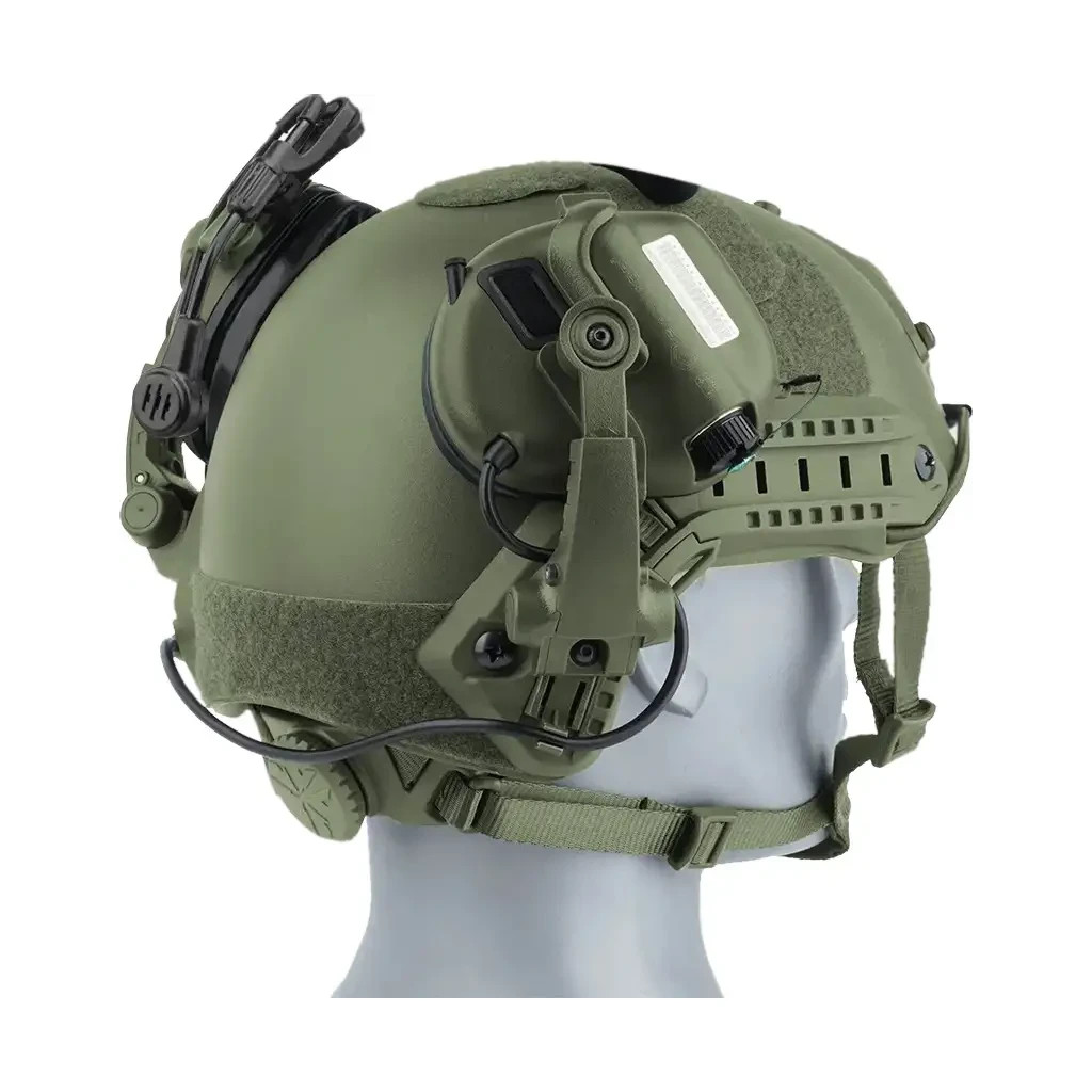 Тактичні навушники Earmor M32X MARK3 Green з мікрофоном (сумісні з ARC Rail) (M32X-ARC-FG)