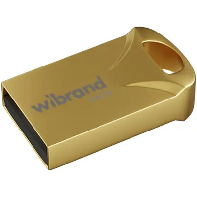 USB флеш накопичувач Wibrand 64GB Hawk Gold USB 2.0 (WI2.0/HA64M1G)
