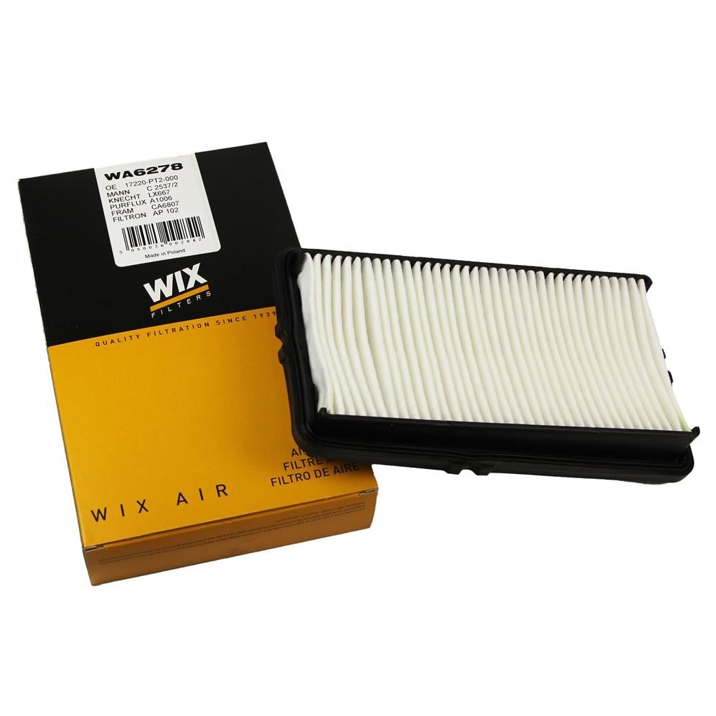 Повітряний фільтр для автомобіля Wixfiltron WA6278 Повітряний фільтр для автомобіля Wixfiltron WA6278