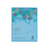 Optima A4 file folder with 20 files "FLEX", blue (O32122-11)