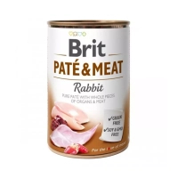 Wet dog food Brit Care Pate and Meat for adult dogs with rabbit (8595602557455)