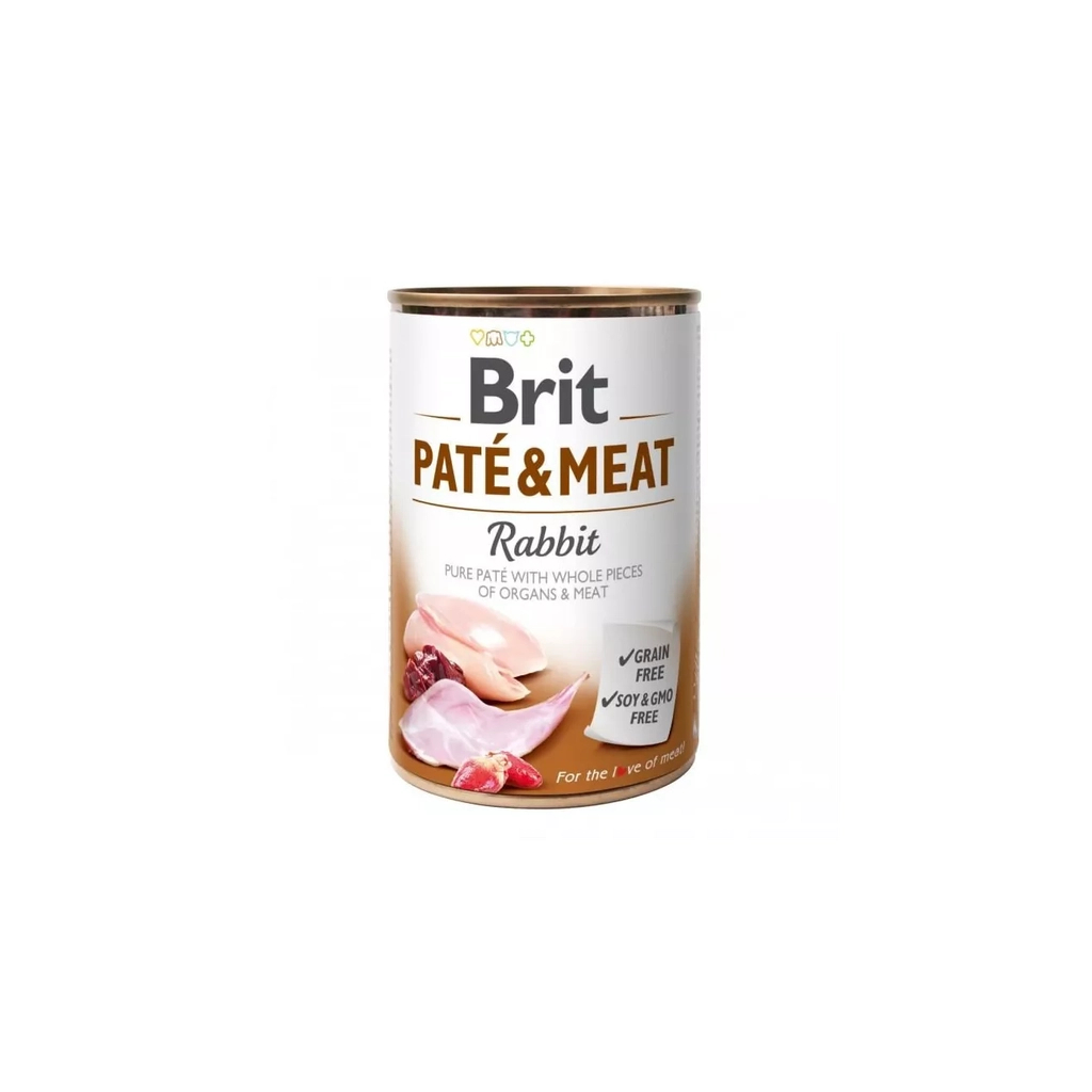 Вологий корм для собак Brit Care Pate and Meat для дорослих собак з кроликом (8595602557455) Вологий корм для собак Brit Care Pate and Meat для дорослих собак з кроликом (8595602557455)