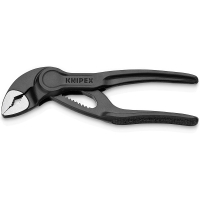 KNIPEX COBRA XS adjustable pliers with lock, 28 mm (1"), turn key 24 mm, L-100 mm, Cr-V (87 00 100)
