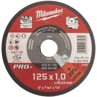 Cutting circle Milwaukee SCS 41/125x1 PRO+ (10 pcs) in a metal box (4932478998)