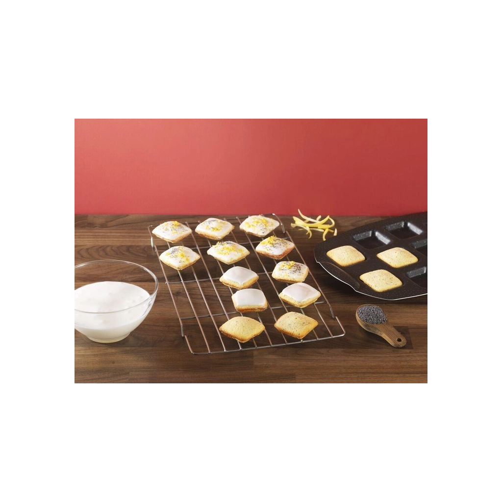 Форма для випікання Tefal PerfectBake, 10 форм, квадратний, 21х29см, алюміній, коричневий (J5734502)
