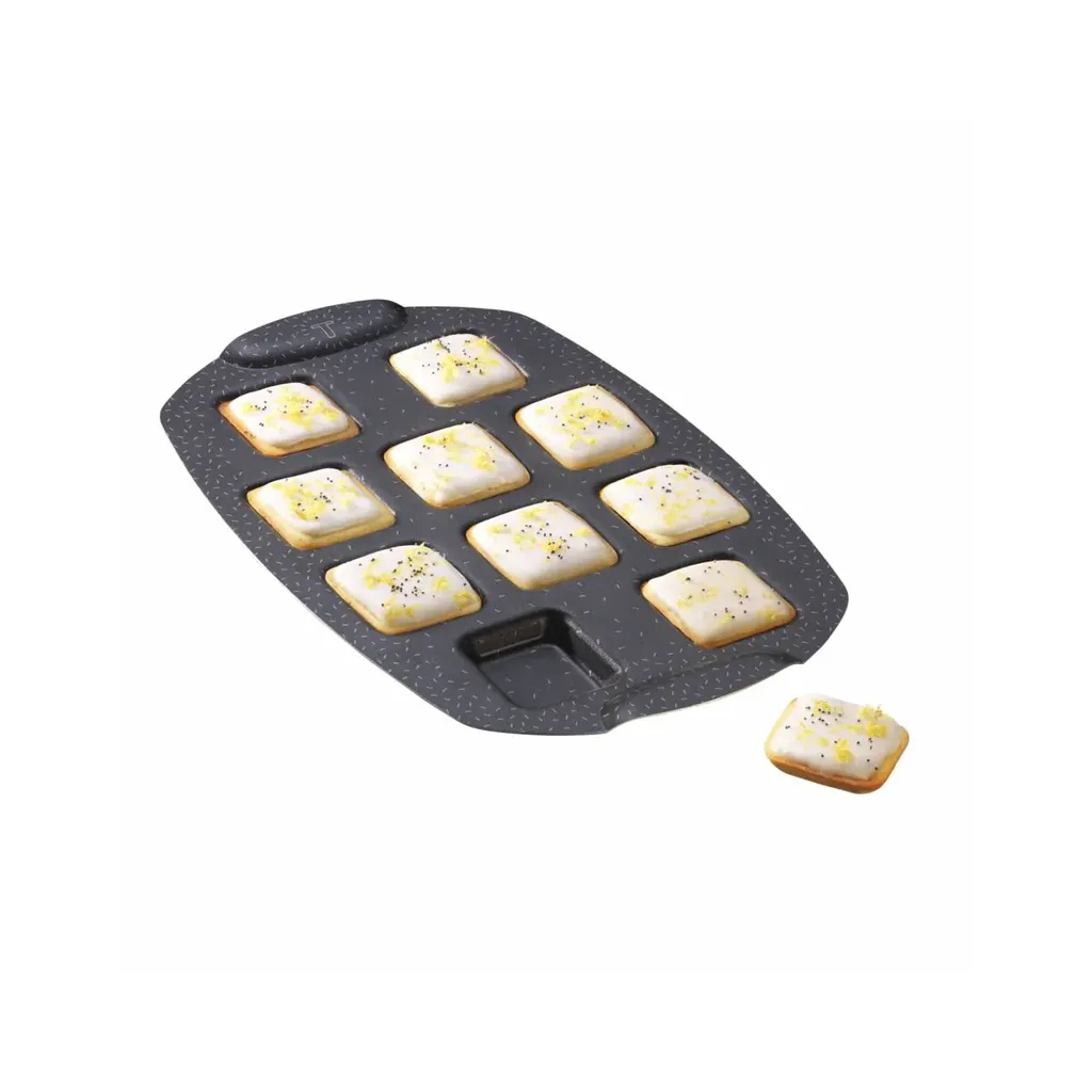 Форма для випікання Tefal PerfectBake, 10 форм, квадратний, 21х29см, алюміній, коричневий (J5734502)