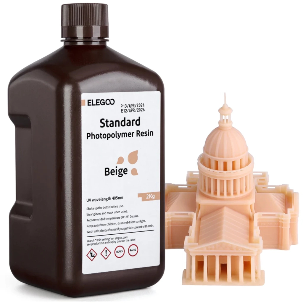 Фотополімерна смола ELEGOO Resin, Standard 2кг, beige (50.103.0181)