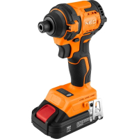 Гайковерт Neo Tools Energy+ 18V, безщітковий, 3600об/хв, 300Нм, 1/4", 4 швидкості, 0.85кг (без АКБ та ЗП) (04-612)