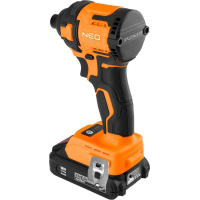 Гайковерт Neo Tools Energy+ 18V, безщітковий, 3600об/хв, 300Нм, 1/4", 4 швидкості, 0.85кг (без АКБ та ЗП) (04-612)