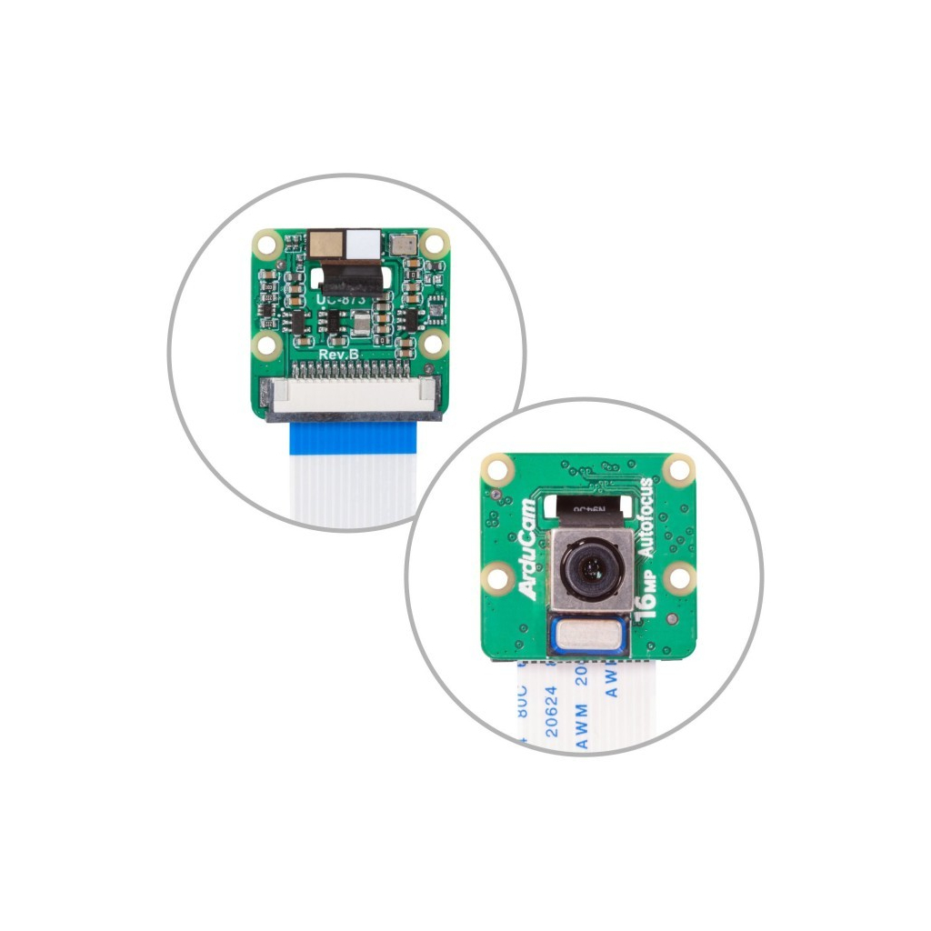 Камера для Мікро ПК Arducam Модуль камери 16MP IMX519 Autofocus для Raspberry Pi (B0371)
