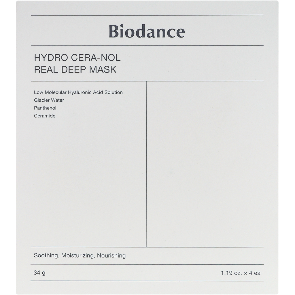Маска для обличчя Biodance Hydro Cera-Nol Real Deep Sheet Mask 34 г (8809937360629)