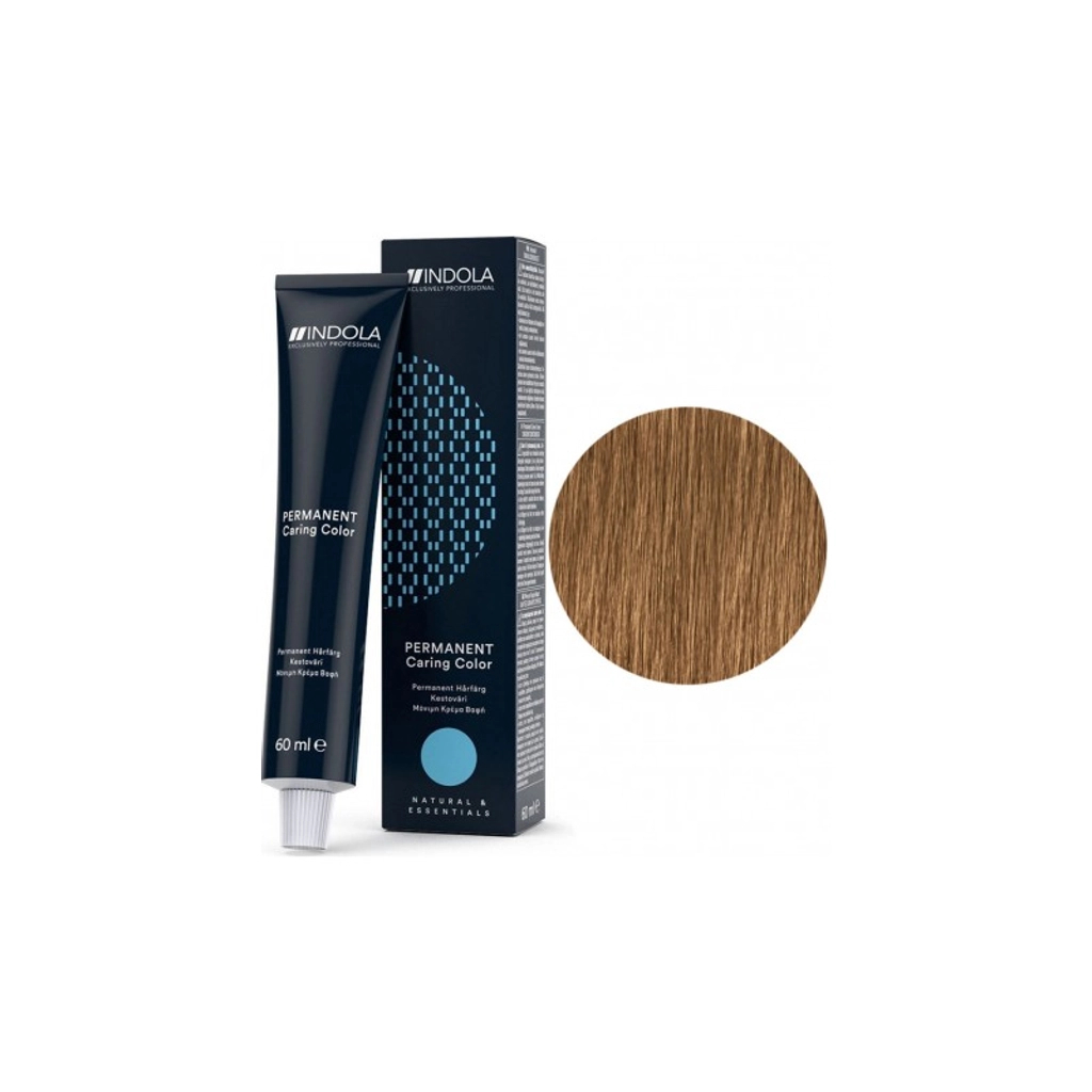 Фарба для волосся Indola Permanent Caring Color 7.3+ - Середньо-русявий золотий (4045787923766)