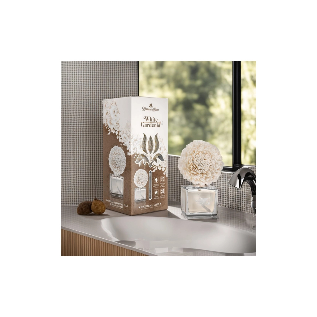 Аромадифузор Elix Квітка з солі White Gardenia 100 мл (5906074152438)