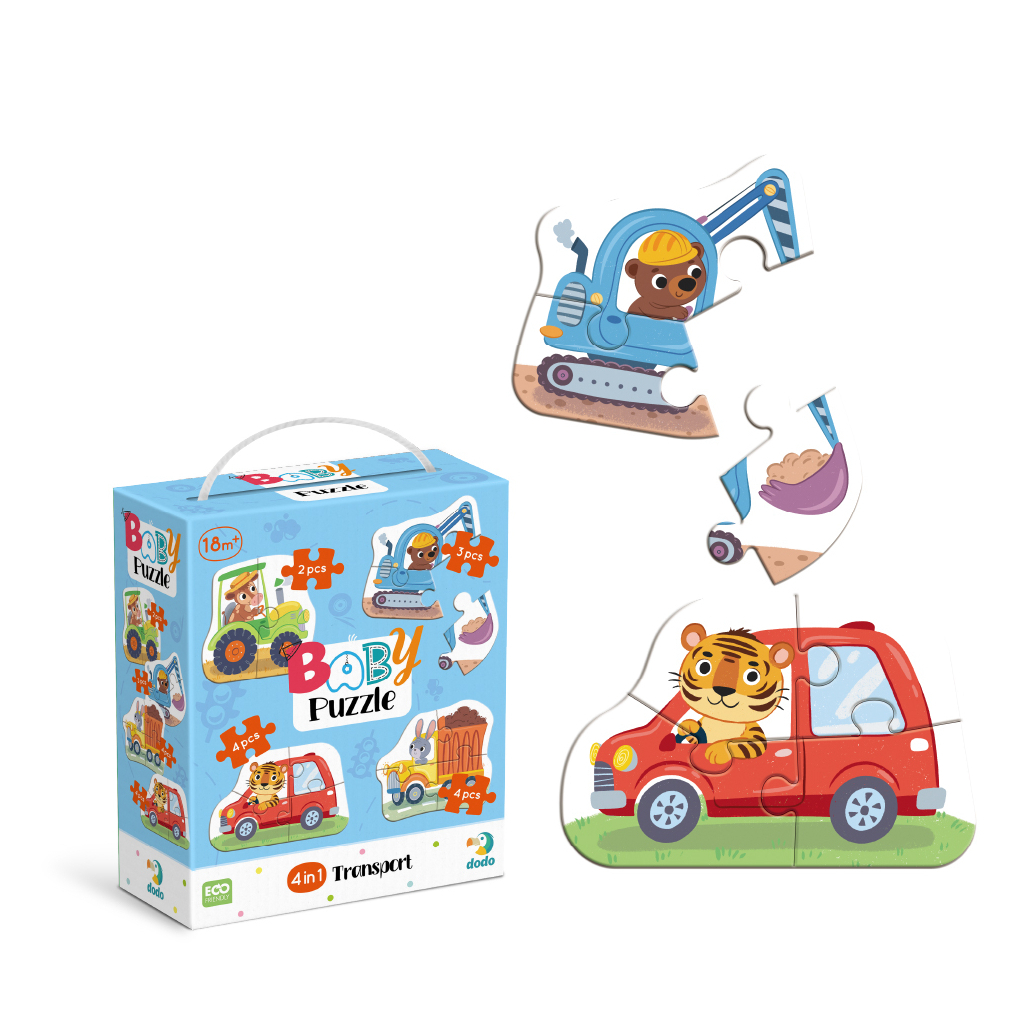 Пазл DoDo 4 в 1 Baby puzzle. Транспорт (300685) Пазл DoDo 4 в 1 Baby puzzle. Транспорт (300685)