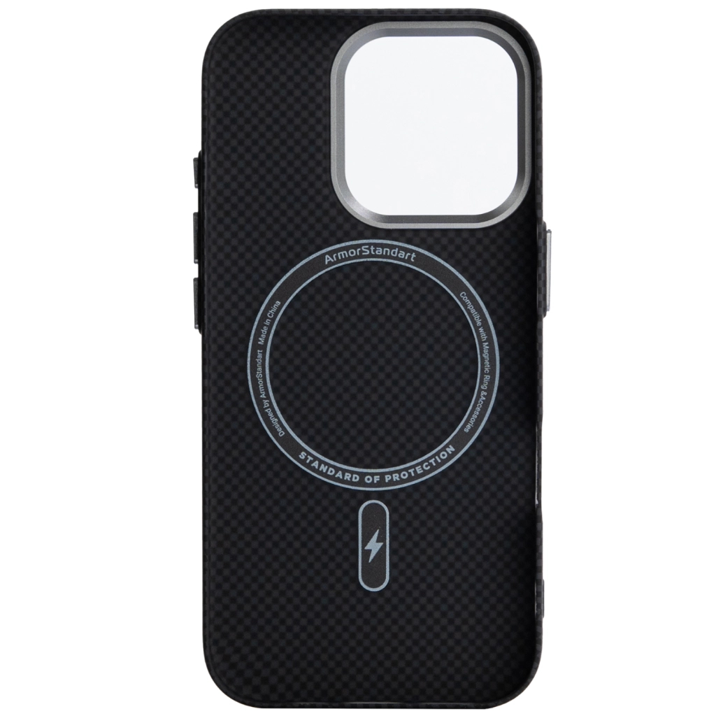 Чохол до мобільного телефона Armorstandart LikeCarbon2 MagCase Apple iPhone 15 Pro Kevlar Black (ARM88589) Чохол до мобільного телефона Armorstandart LikeCarbon2 MagCase Apple iPhone 15 Pro Kevlar Black (ARM88589)