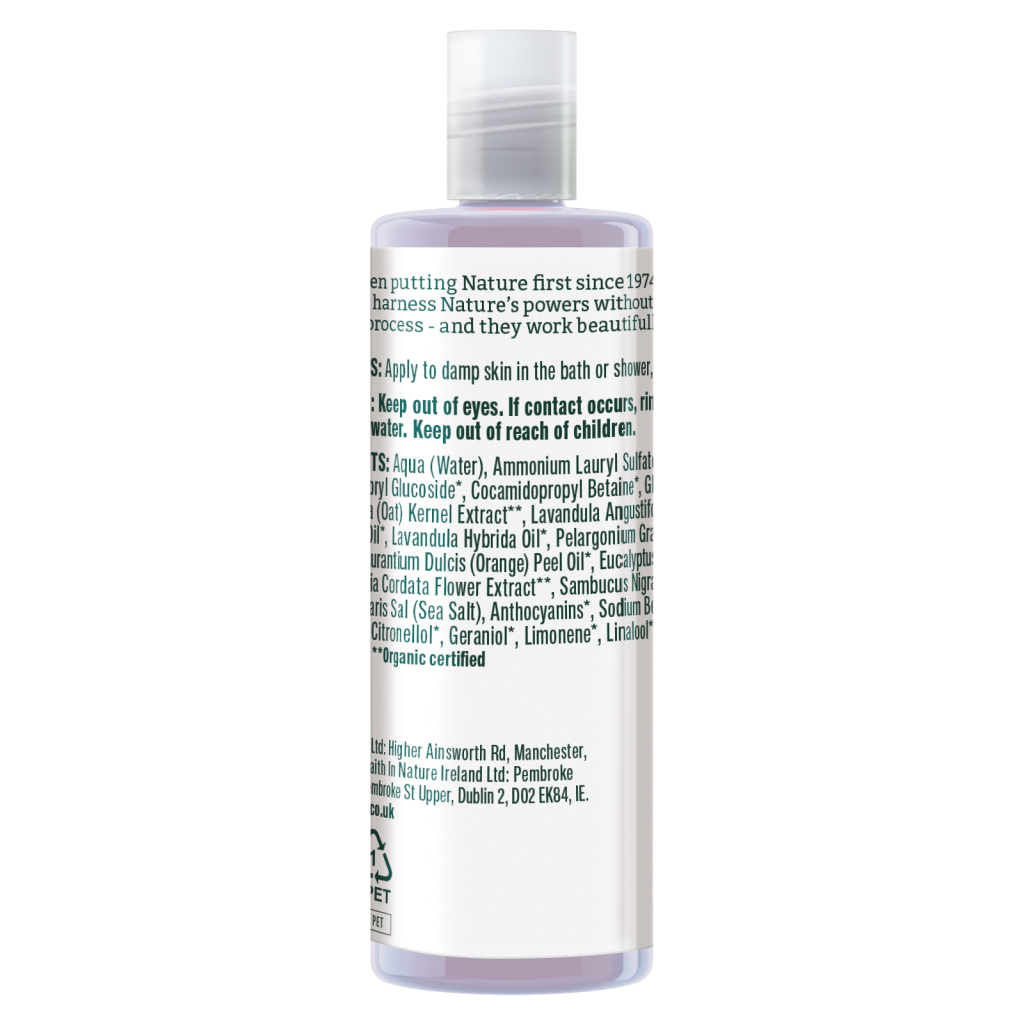 Гель для душу Faith in Nature Натуральний З лавандою та геранню 100 мл (708002300479)