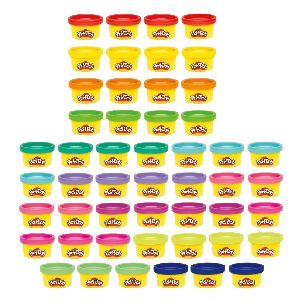 Набір для творчості Hasbro Play-Doh маса для ліплення Райдужні сюрпризи 50 баночок (G1761)