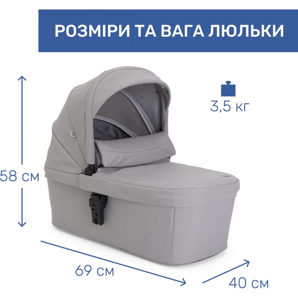 Коляска Chicco 2 в 1 Seety сіра (87097.56.01)