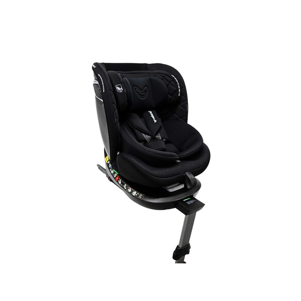 Автокрісло Velano Vento 360° i-Size 40150 см, ISOFIX + опорна нога, black (48417) Автокрісло Velano Vento 360° i-Size 40150 см, ISOFIX + опорна нога, black (48417)