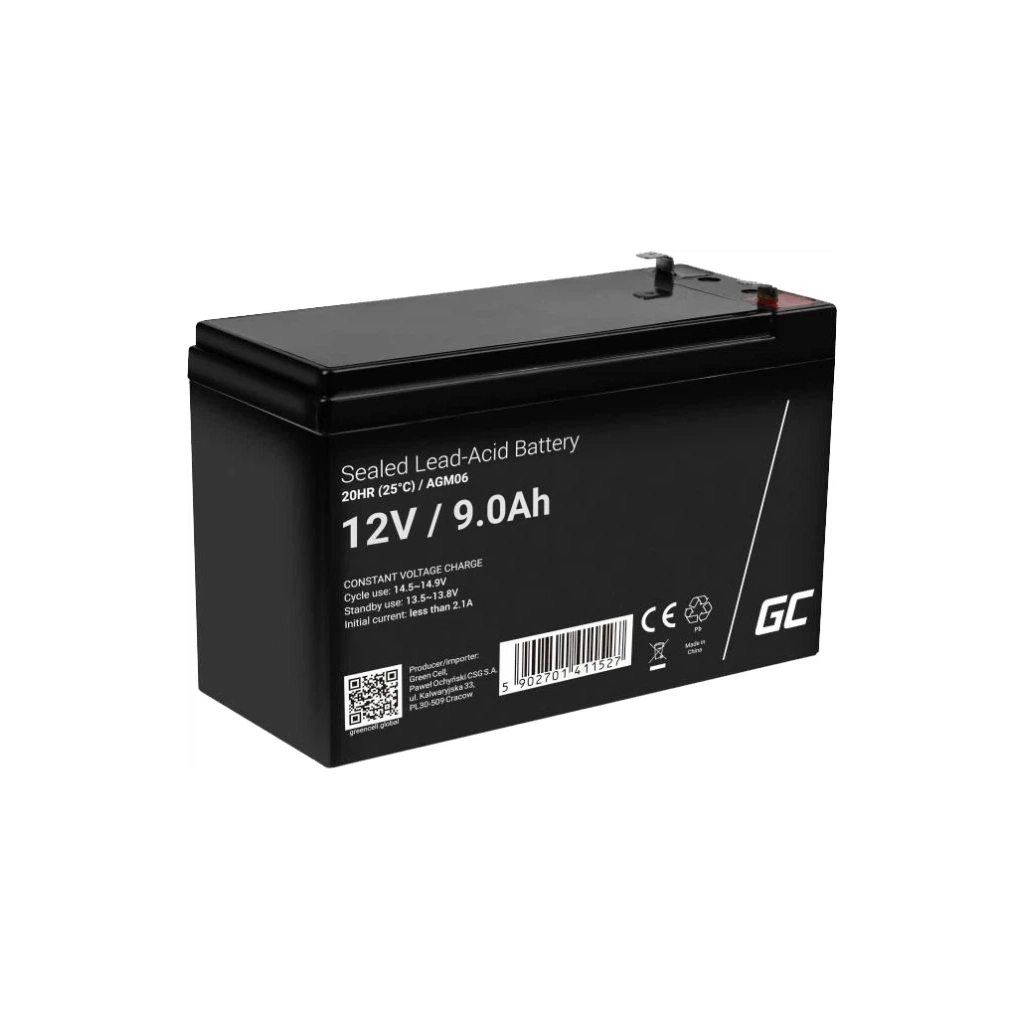 Батарея до ДБЖ Green Cell 12V 9.0Ah (85076000)