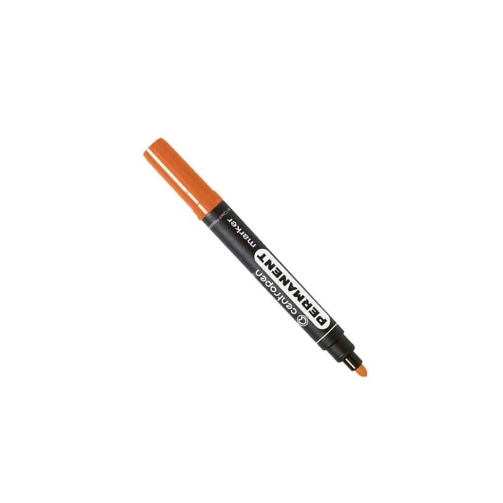 Маркер Centropen Permanent 8566 2,5 мм круглий помаранчевий (8566/06)