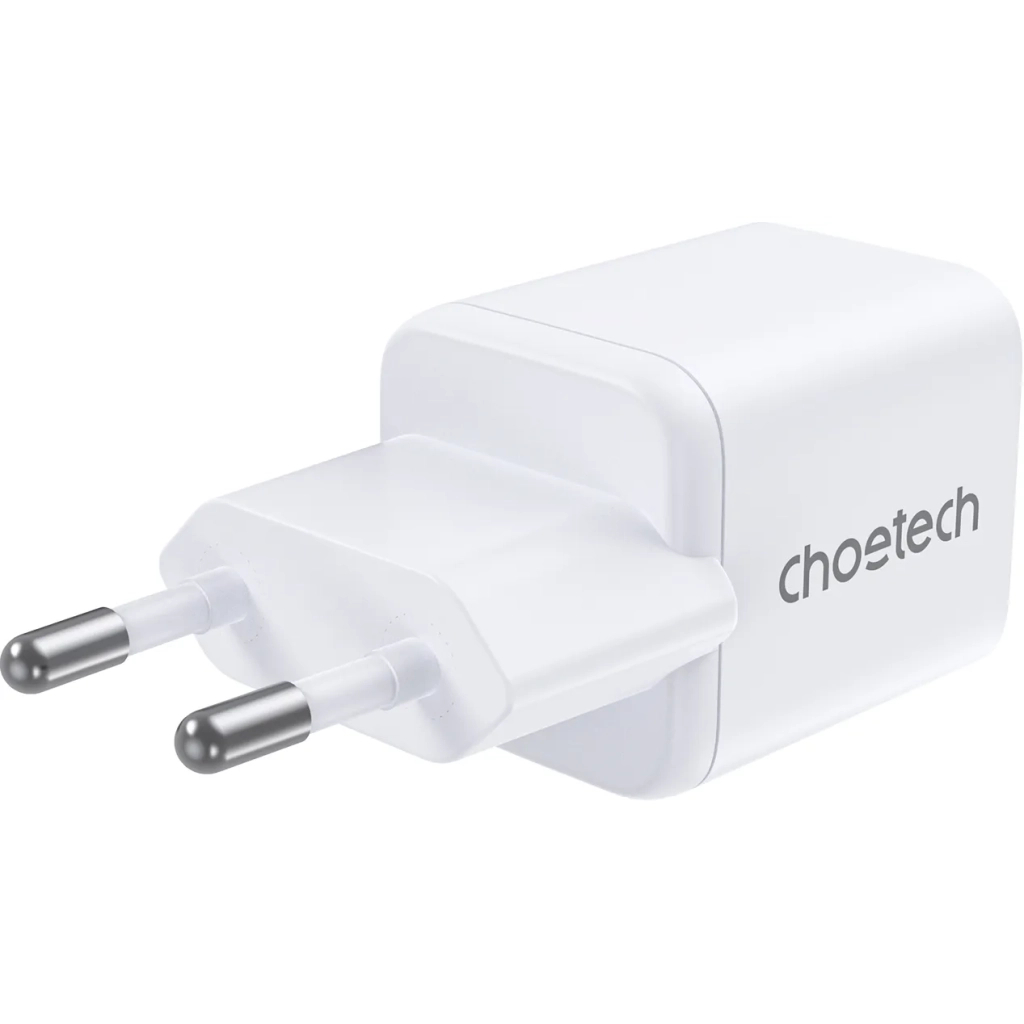Зарядний пристрій Choetech 1xUSB-C PD30W PPS + 1xUSB QC3.0 (PD5012-EU-WH) Зарядний пристрій Choetech 1xUSB-C PD30W PPS + 1xUSB QC3.0 (PD5012-EU-WH)