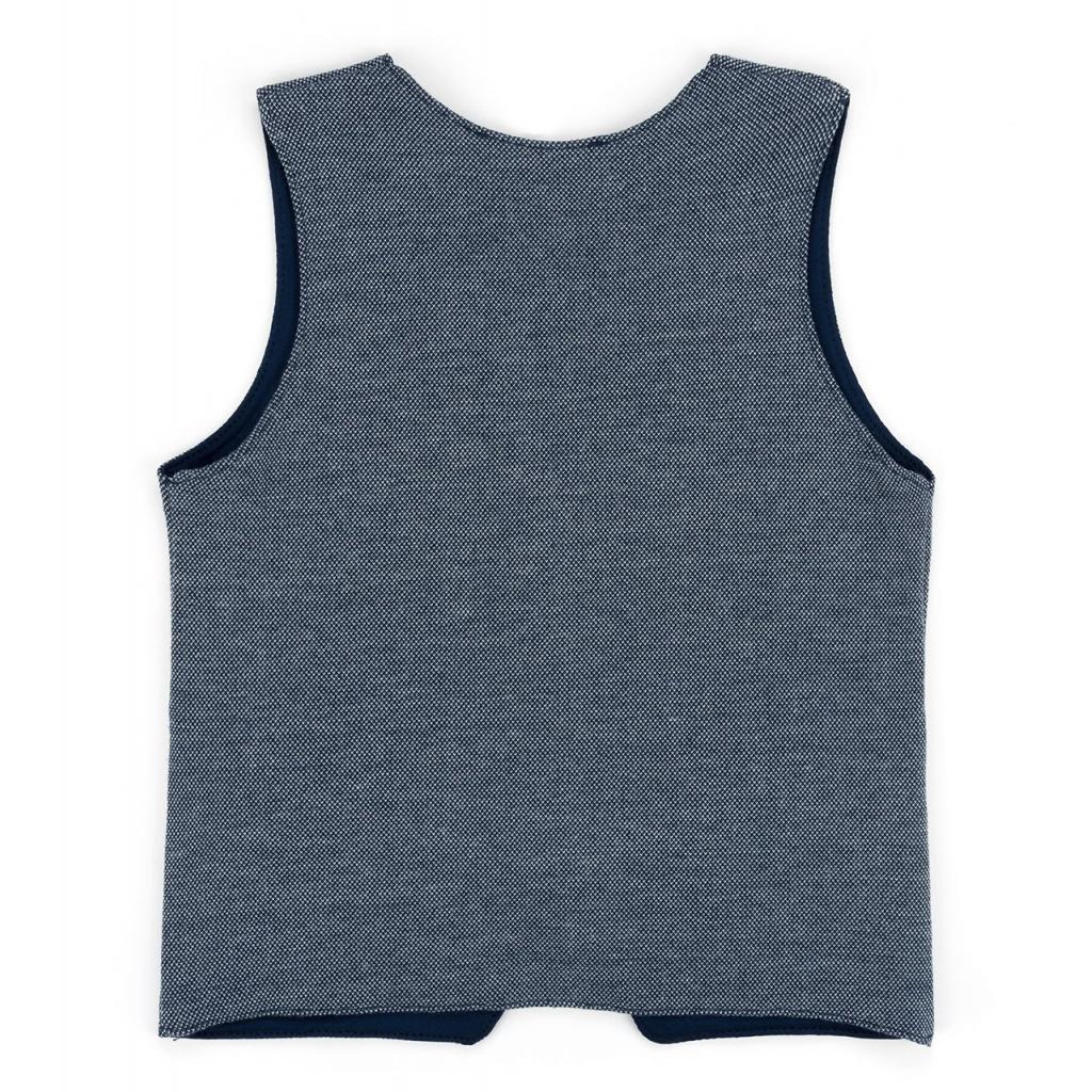 Жилет дитячий Breeze трикотажний з кишеньками (10568-80B-blue)