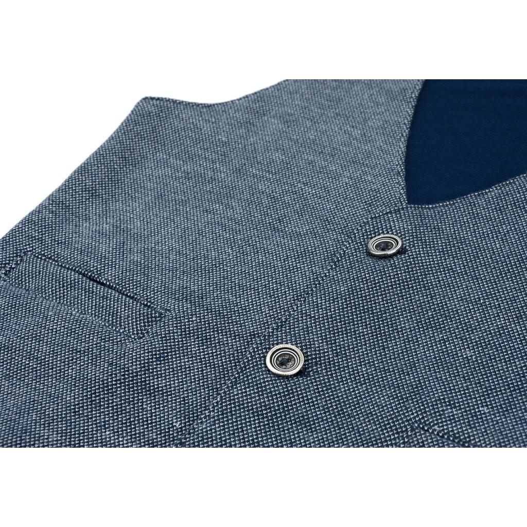 Жилет дитячий Breeze трикотажний з кишеньками (10568-80B-blue)