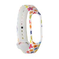 Ремінець до фітнес браслета Armorstandart для Xiaomi Mi Band 4/3 White Flowers (ARM52062)