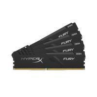 Модуль пам'яті для комп'ютера DDR4 64GB (4x16GB) 3000 MHz HyperX Fury Black Kingston Fury (ex.HyperX) (HX430C15FB3K4/64)
