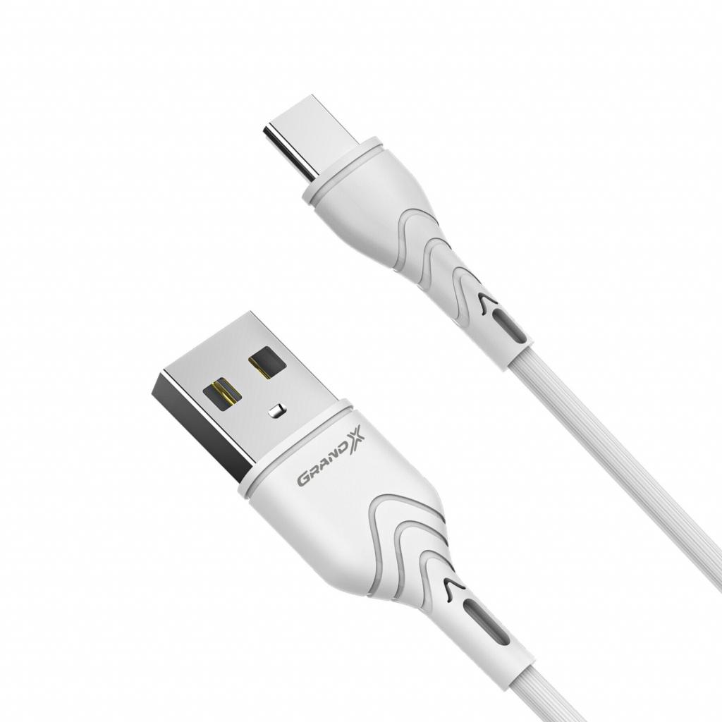 Дата кабель USB 2.0 AM to USB-C 1.0m White Grand-X (PC-03W) Дата кабель USB 2.0 AM to USB-C 1.0m White Grand-X (PC-03W)