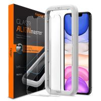 Скло захисне Spigen iPhone 11/XR AlignMaster Glas tR, 2 pack (AGL00101)