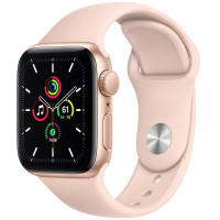Смарт-годинник Apple Watch SE GPS, 40mm Gold Aluminium Case with Pink Sand Sport (MYDN2UL/A)