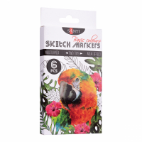 Art marker Santi set of double-sided sketch Basic Colors 6 pcs (390546)