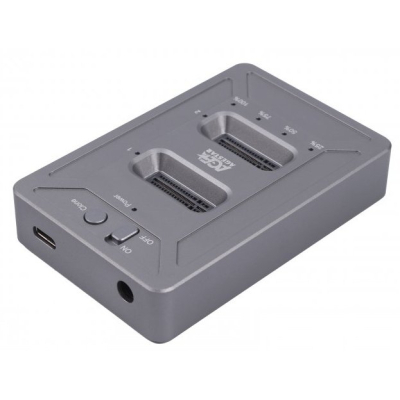 Docking station AgeStar USB3.1 Type C, M.2 NVME, 2 slot gray (31CBNV2C(GRAY))