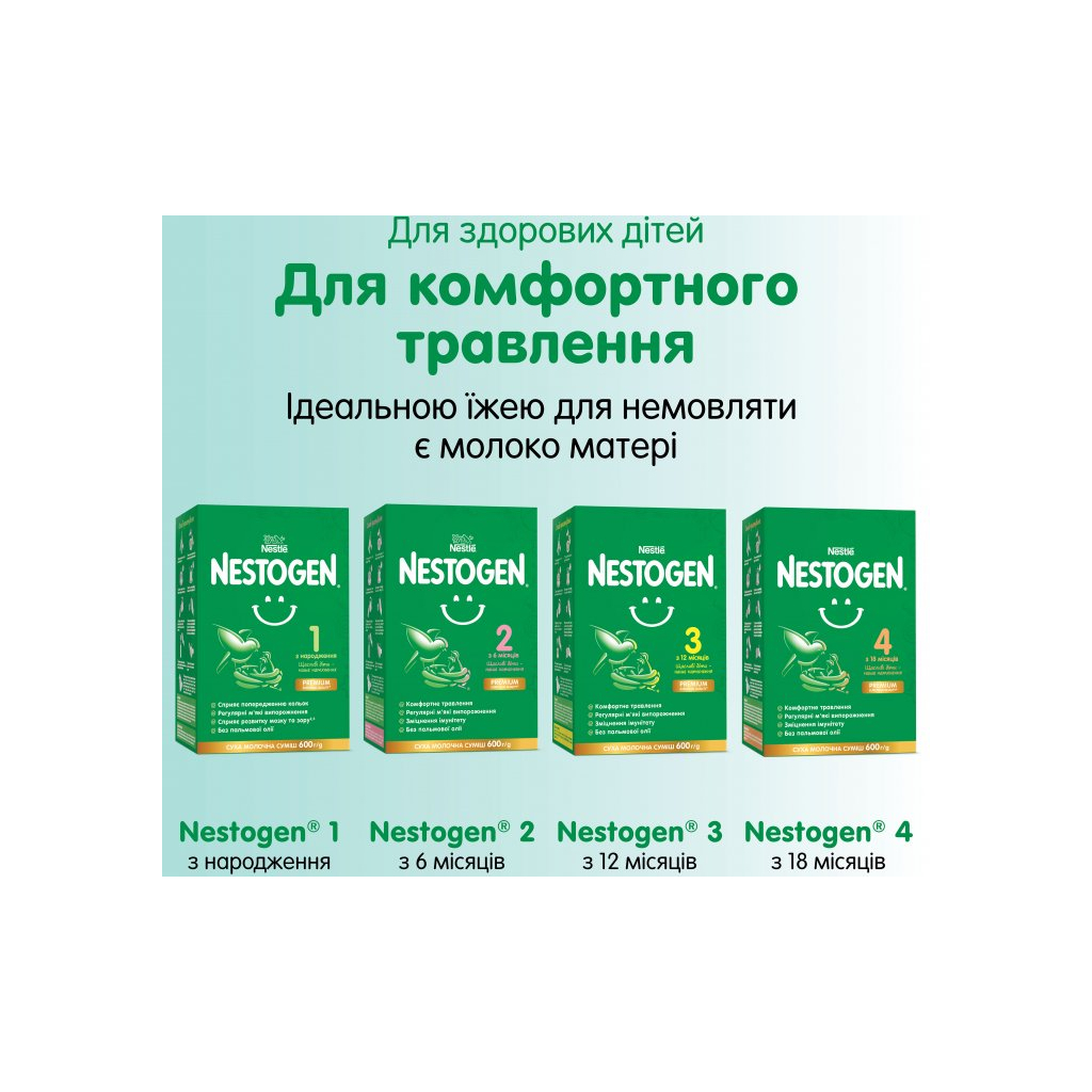 Дитяча суміш Nestogen 1 з лактобактеріями L. Reuteri з народження 1 кг (7613287103673)
