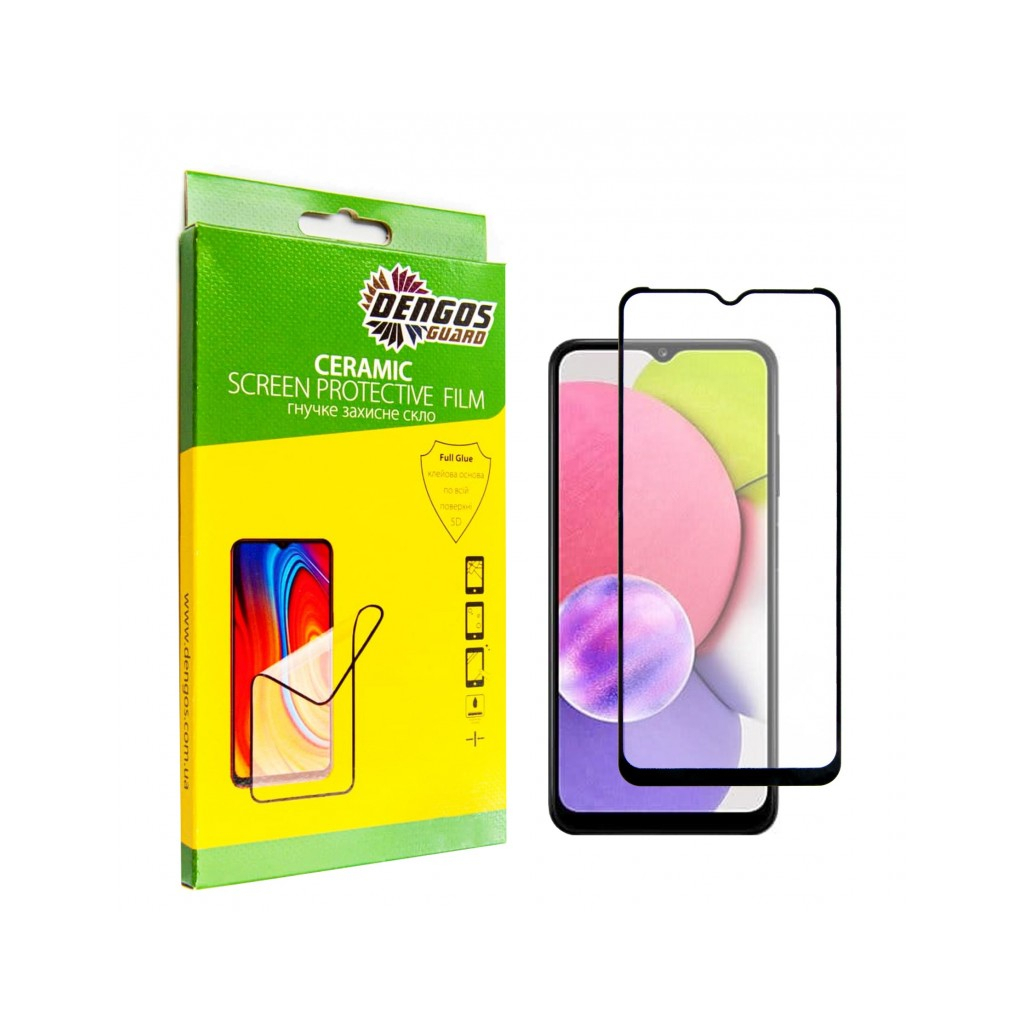 Скло захисне Dengos Ceramic Film Samsung Galaxy A03/A03 Core (black) (TGCF-15) Скло захисне Dengos Ceramic Film Samsung Galaxy A03/A03 Core (black) (TGCF-15)