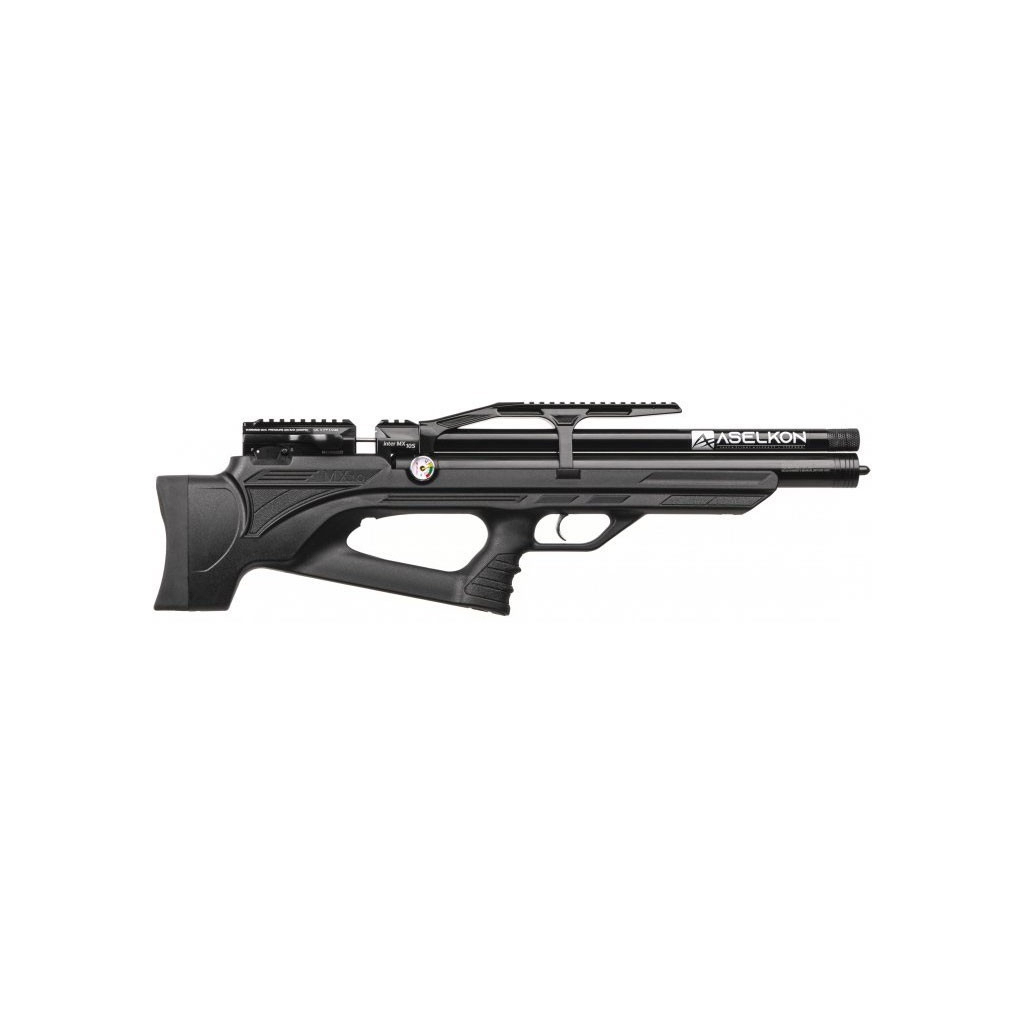 Пневматична гвинтівка Aselkon MX10-S Редукторна Black (1003770)