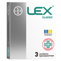 Condoms Lex Condoms Classic 3 pcs. (4820144770333)