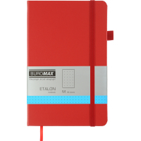 Notebook Buromax Etalon 125x195 mm 96 sheets per dot artificial leather cover Red (BM.291360-05)