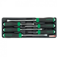Set of Toptul impact screwdrivers with a hexagon, 6 pcs. (In lodgings) (GAAT0601)