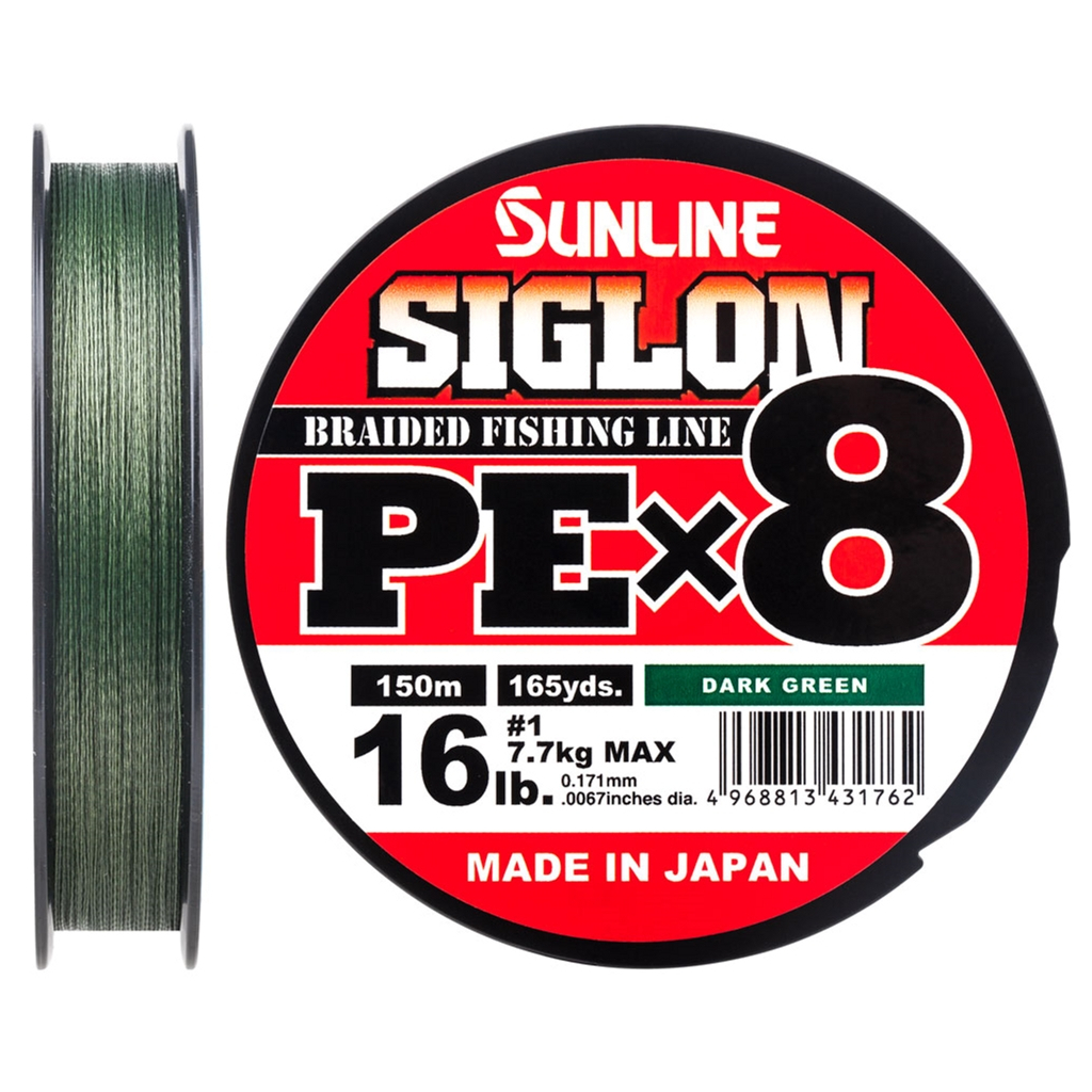 Шнур Sunline Siglon PE х8 300m 1.2/0.187mm 20lb/9.2kg Dark Green (1658.10.43) Шнур Sunline Siglon PE х8 300m 1.2/0.187mm 20lb/9.2kg Dark Green (1658.10.43)