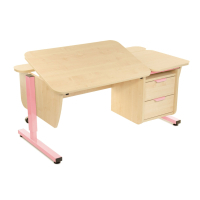 Pondi Desk Schoolboy transformer with a cabinet Maple-pink (KL120РЗ)