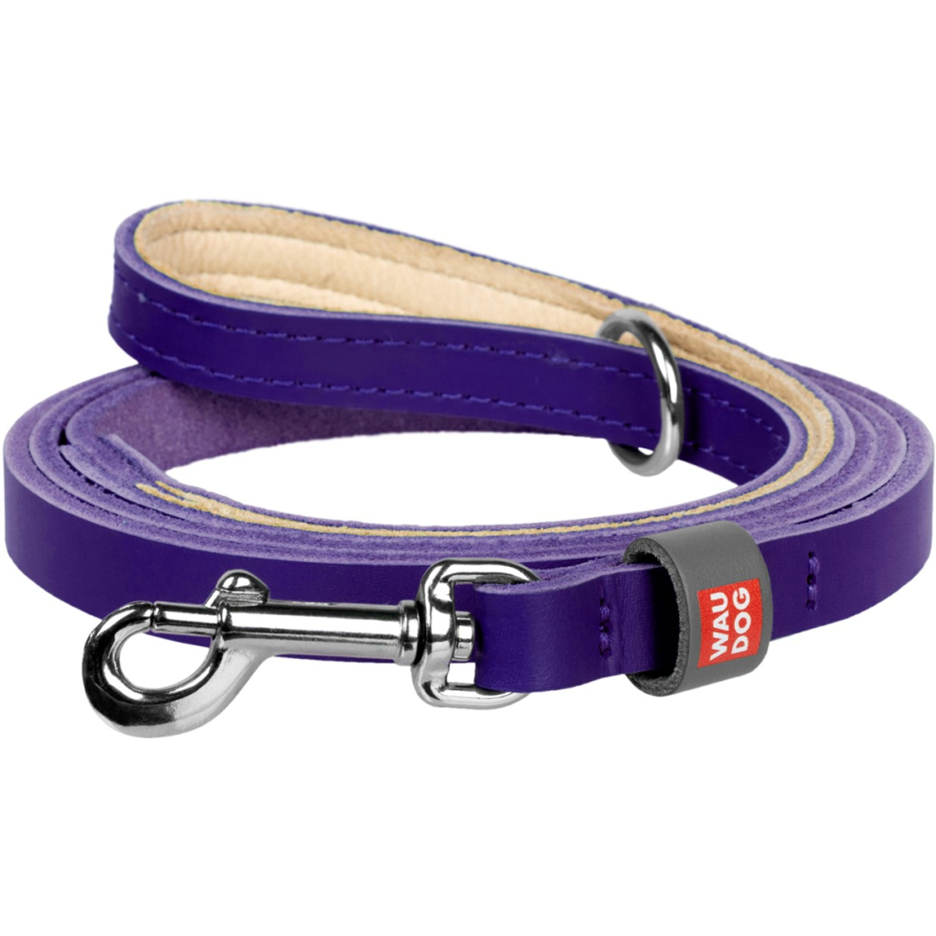 Повідець для котів WAUDOG Classic XXS-XS Ш 12 мм Д 122 см фіолетовий (60329)