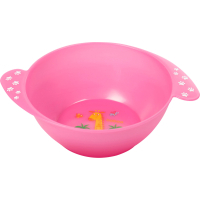 Baby plate Baboo Safari with handles from 6 months pink (9-030)