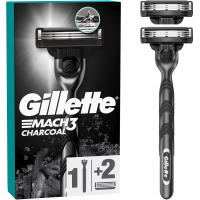 Razor Gillette Mach3 Charcoal With 2 replaceable cartridges (8700216074308)